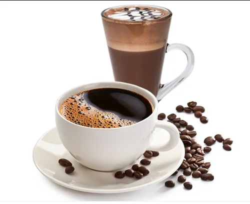 A cup of hot tea or coffee served steaming in a glass or cup.